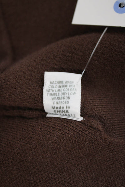 Monrow Unisex Cardigan Brown Long Sleeve Viscose Blend Size XS
