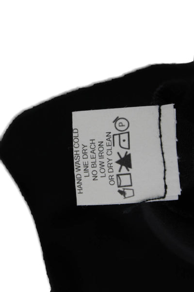 Avenue Montaigne Women Black Sheath Pencil Dress Sleeveless Midi Zip Size 2