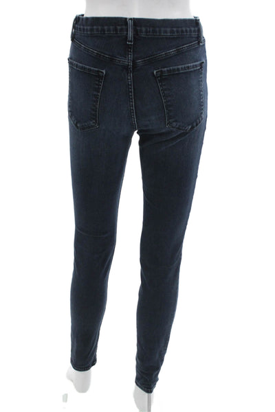 J Brand Women Skinny Ankle High Rise Dark Blue Jeans Designer Size 28