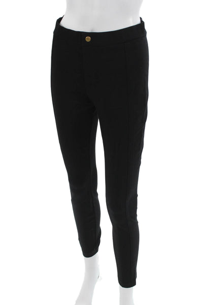 J Crew Women Ankle Jeggings Black Button Closure Size 4