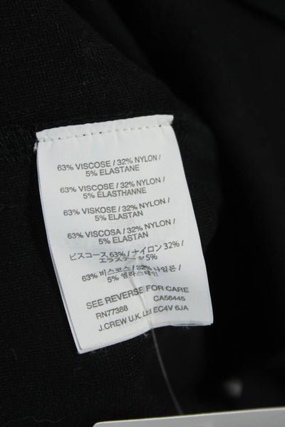 J Crew Women Ankle Jeggings Black Button Closure Size 4