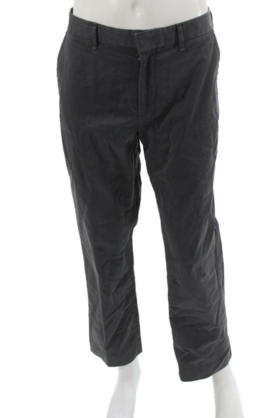 Bonobos Mens Chinos Dark Gray 100% Cotton Button Fly Size 33