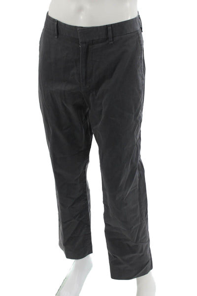 Bonobos Mens Chinos Dark Gray 100% Cotton Button Fly Size 33