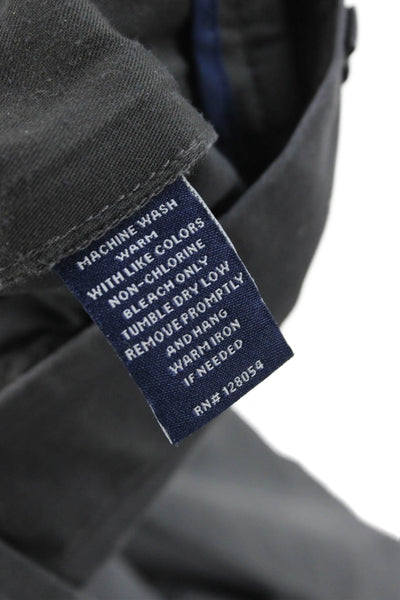 Bonobos Mens Chinos Dark Gray 100% Cotton Button Fly Size 33