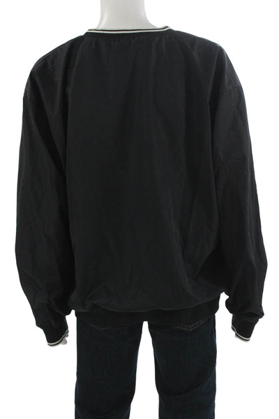 Polo Golf Ralph Lauren Mens Pullover Sweatshirt Black V Neck Size 2XL