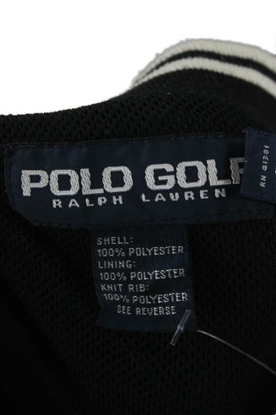 Polo Golf Ralph Lauren Mens Pullover Sweatshirt Black V Neck Size 2XL
