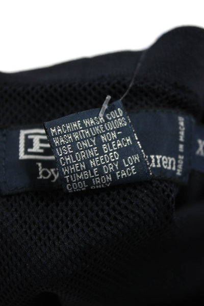 Polo Ralph Lauren Mens Dark Blue Pullover Sweatshirt Crew Neck Nylon Size XL