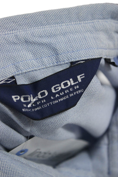 Polo Golf Ralph Lauren Mens Polo Light Blue Pima Cotton Short Sleeve Size M