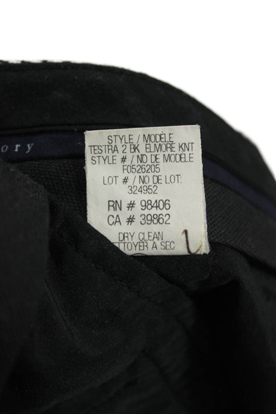 Theory Womens Ankle Cropped Dress Pants Gray Herringbone Size 4