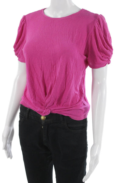 Generation Love Women Pink T-Shirt Round Neck Short Sleeve Size S