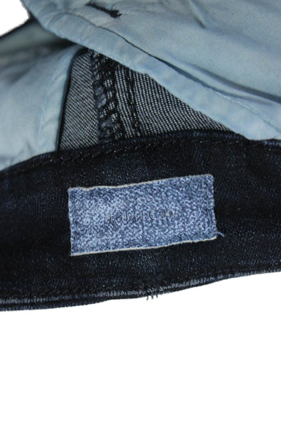 Mother Womens Cropped Ankle Jeans Dark Blue Mid Rise Size 27