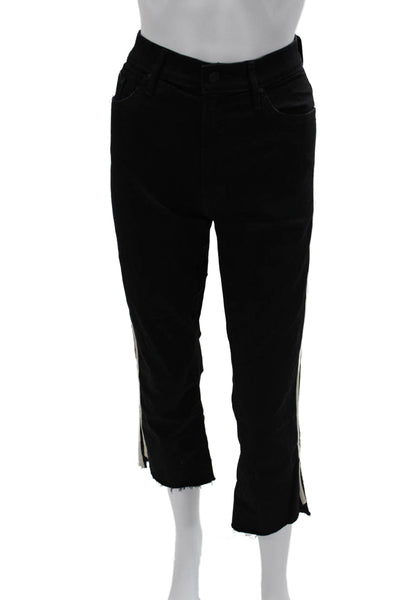 Frame Denim Women Cropped Black Jeans Size 28