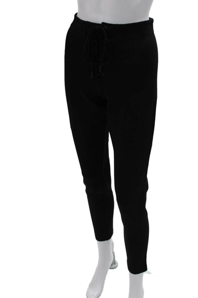 Rag & Bone Womens Cropped Ankle Pants Black Viscose Blend Size 6