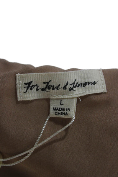 For Love And Lemons Women White Floral Mini Sundress Short Sleeve Size L