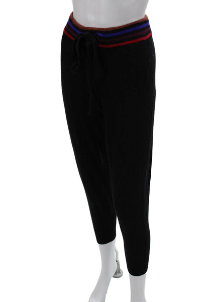 Splendid Womens Jogger Sweatpants Black Drawstring Cashmere Blend Size XS