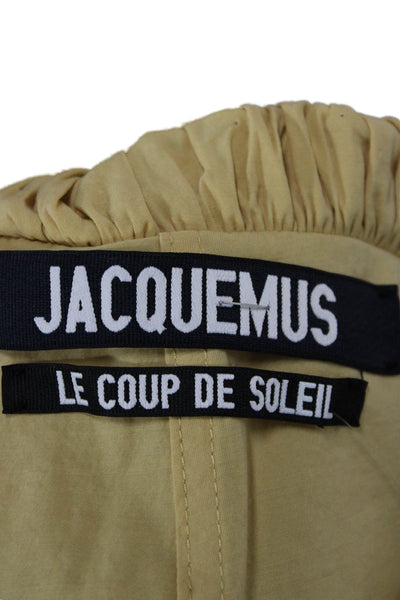 Jacquemus Womens Peasant Mini Skirt Beige Size 40