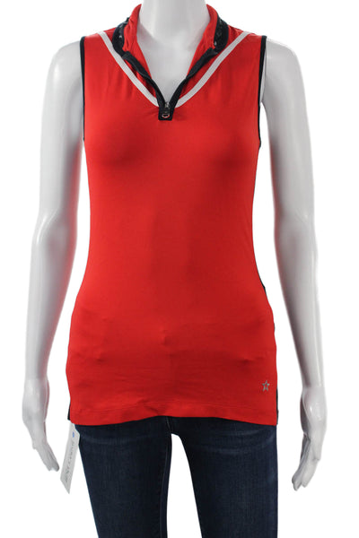 Lohla Sport Women Red V Neck Sleeveless Tank Size XS