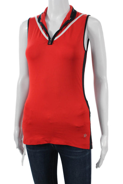 Lohla Sport Women Red V Neck Sleeveless Tank Size XS