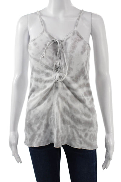 Chaser Womens Camisole Gray Cotton Blend Bohemian Sleeveless Size S