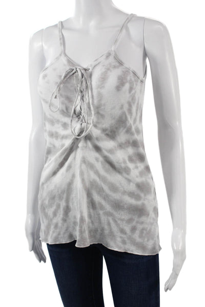 Chaser Womens Camisole Gray Cotton Blend Bohemian Sleeveless Size S
