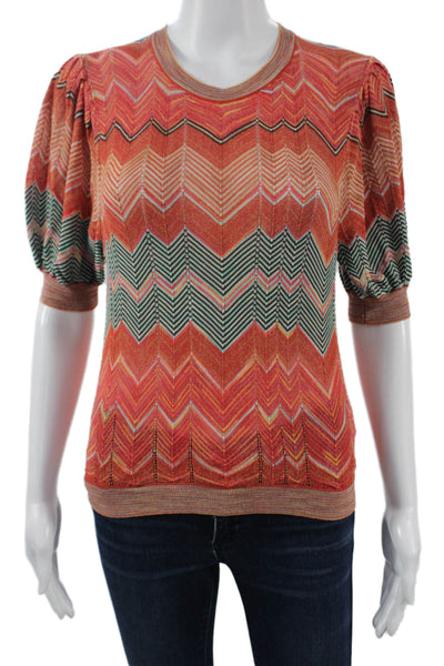 ASTR Womens Bohemian V-Neck Floral Yellow Short Sleeve Blouse Size S