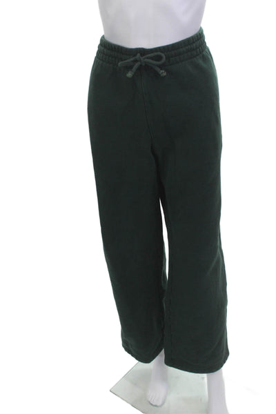 TNA Unisex Sweatpants Green Drawstring Size L