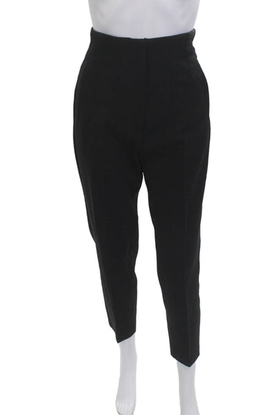 Zara Womens Black Ankle Dress Pants Polyester Classic Fall Size XS