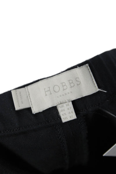 Hobbs London Womens Ankle Cropped Dress Pants Black Size 12
