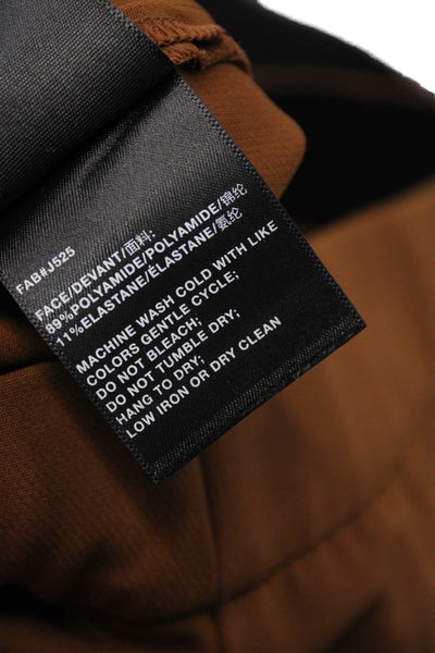 Lafayette 148 New York Women Ankle Cropped Dress Pants Brown Size 14