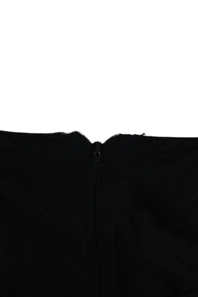 Zara Womens Dark Blue Square Neck Strapless Jumpsuit Linen Viscose Size M