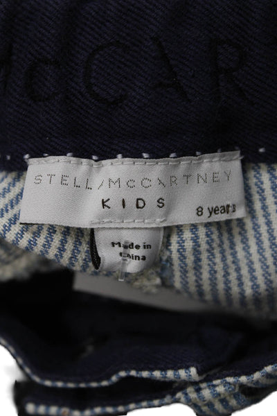 Stella McCartney Kids Unisex Kids Striped Stretch Straight Jeans Blue Size 8