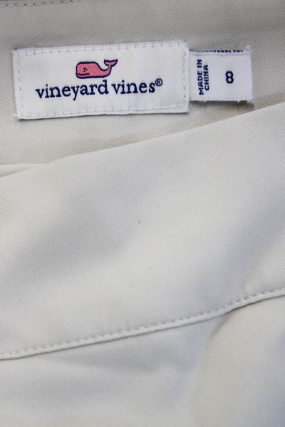 Vineyard Vines Womens Mini Skort Beige Solid Polyester Size 8