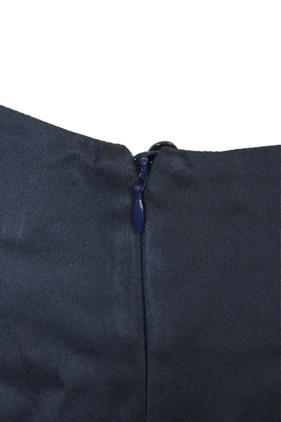 Silvia Tcherassi Womens Maxi Wrap Pants Dark Blue Viscose Size M