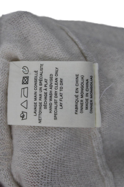 Loulou Studio Unisex Collared Sleeveless Cashmere Vest Beige Designer Size L