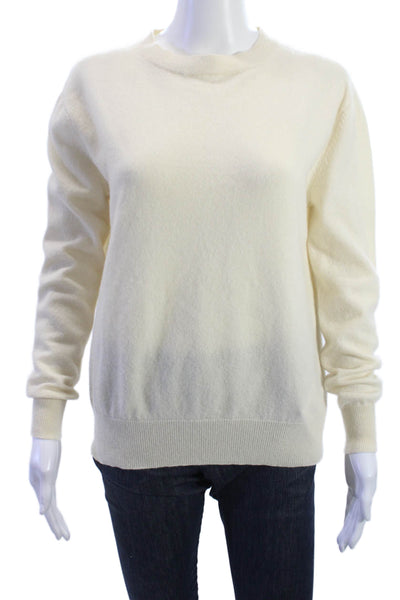 Kirna Zabete Unisex Beige Cashmere Pullover Crewneck Sweater Size M