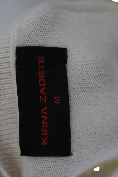 Kirna Zabete Unisex Beige Cashmere Pullover Crewneck Sweater Size M