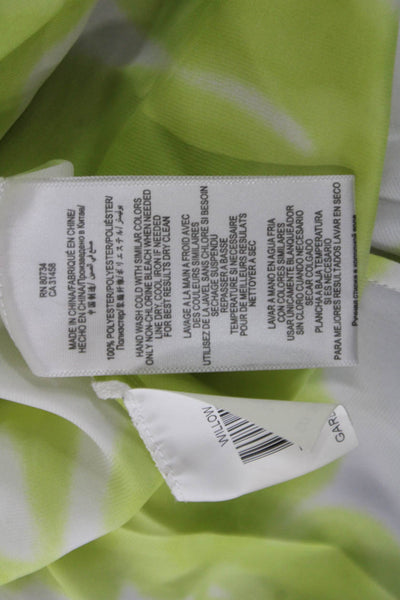 BCBGMAXAZRIA Womens Shift Tank Dress White Floral Mid-Calf Size 2XS