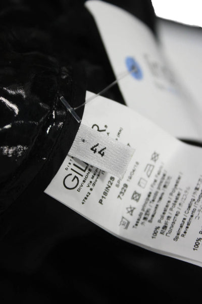 No. 21 Womens Cropped Pants Black Polyester Button Size 44