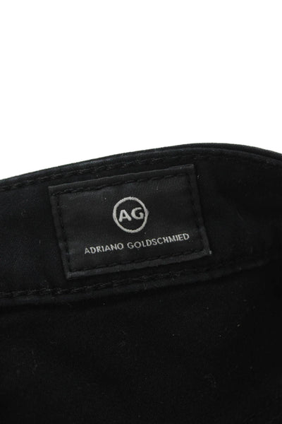 AG Adriano Goldschmied Women Ankle Skinny Black Low Rise Jeans Size 27