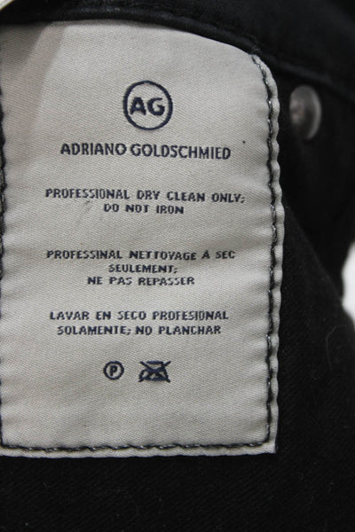 AG Adriano Goldschmied Women Ankle Skinny Black Low Rise Jeans Size 27