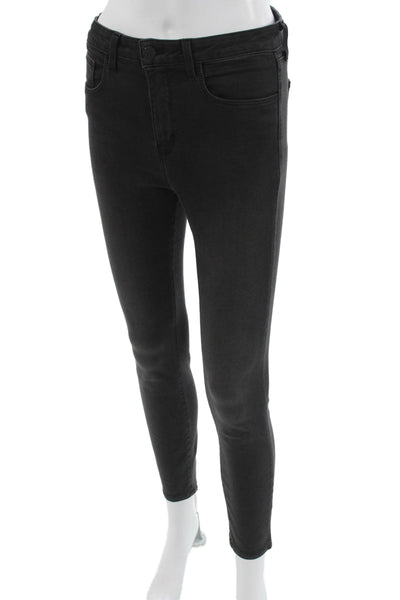 L'Agence Women Black Ankle Skinny Jeans Size 27
