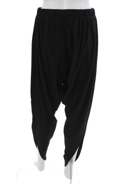 Bobi Unisex Harem Pants Black Drawstring Bohemian Size M