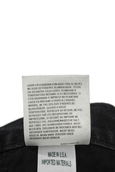 Citizens of Humanity Unisex Cropped Straight Jeans Gray High-Rise Size 28