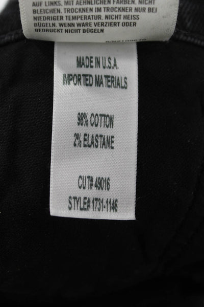 Citizens of Humanity Unisex Cropped Straight Jeans Gray High-Rise Size 28