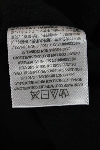 Essentials Unisex Pullover Sweatshirt Black Crewneck Cotton Size S