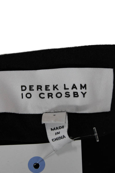 Derek Lam 10 Crosby Women Black Dress Pants Zip Size 2