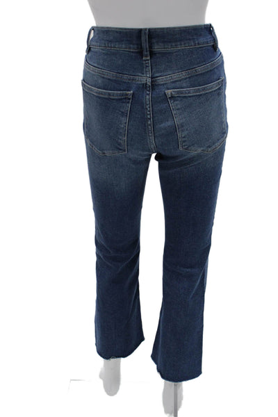DL1961 Women Cropped Straight Blue High Rise Jeans Size 27