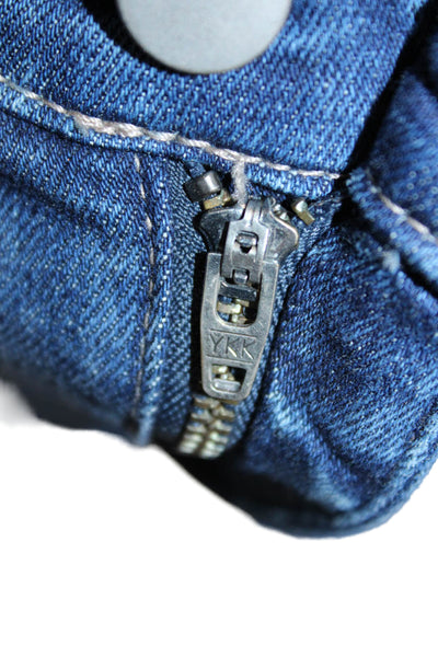 DL1961 Women Cropped Straight Blue High Rise Jeans Size 27