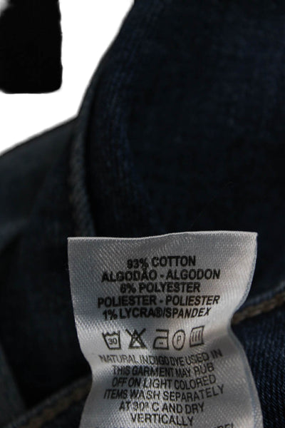 DL1961 Women Cropped Straight Blue High Rise Jeans Size 27