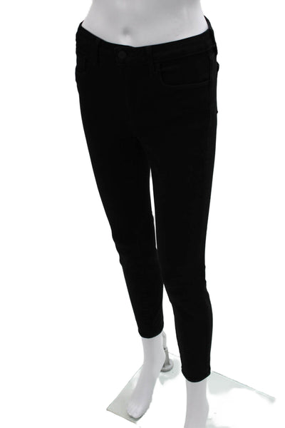 L Agence Womens Ankle Skinny Black High Rise Jeans Size 27